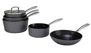 5 Piece Hard Anodised Aluminium Pan Set for £47.50 at Argos