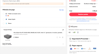 MicroData Mini PC N100 8G+256GB 16G+512GB por solo 98,14€