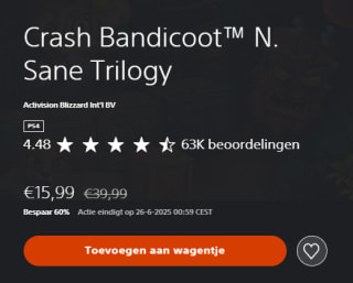 Crash Bandicoot™ N. Sane Trilogy voor €19,99 in de Playstation Store