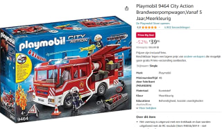 PLAYMOBIL City Action Brandweer pompwagen - voor €39,96 bij Amazon