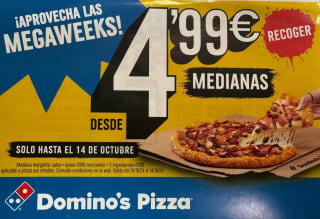 Megaweek Clazzica’s por solo 6,99€ y Deluxe’s 8,99€ de Domino's Pizza