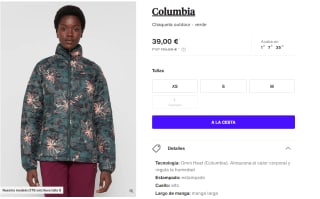 Columbia Chaqueta outdoor desde 34€ para hombre y mujer