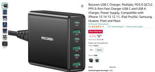 Rocoren USB C oplader voor €9,99 bij Amazon NL