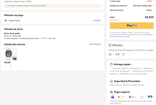 Reloj automático MEGIR con esfera vista y banda de silicona por solo 32,23€