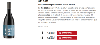 6 Botellas de 822 2022 por 44€