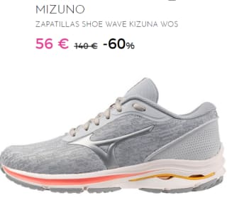 Zapatillas para Hombre Mizuno Kizuna 3 por 56€