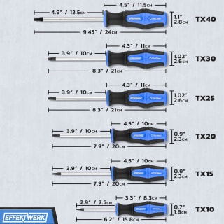 EffektWerk 6-delige Torx-schroevendraaierset voor €6,99 bij Amazon