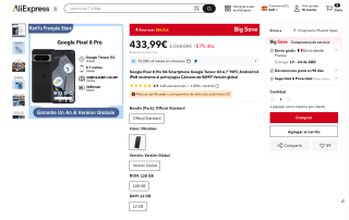 Google Pixel 8 Pro 5G 12GB 128GB por 433,99€