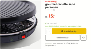 Gourmet Set voor 6 personen voor €15 bij Hema