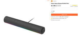 Xiaomi Desktop Speaker Altavoz Inalámbrico Bluetooth con Iluminación RGB por 41,99€