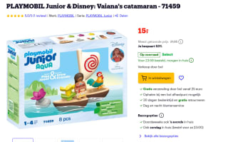 PLAYMOBIL Junior & Disney: Vaiana's catamaran voor €15 bij Bol