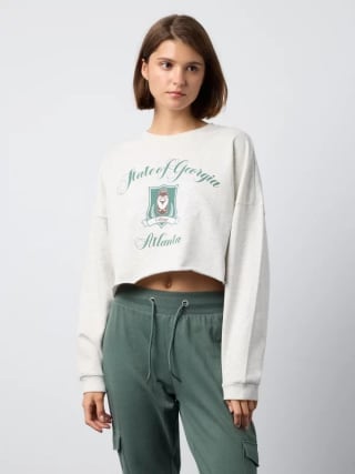 Sudadera Crop de Mujer Atlanta por 9.99€