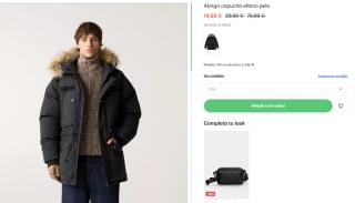Pull & Bear Abrigo acolchado con capucha por 19,99€ varios modelos mujer y hombre