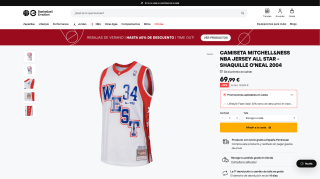 Camiseta ALL STAR 2004 SHAQUILLE O'NEAL por 55,99€