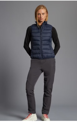 Chaleco ultralight de pluma de montaña de mujer Mountain Pro por 22.99€