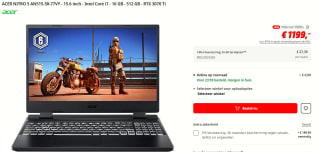 ACER NITRO 5 AN515-58-77VY - 15.6 inch voor €1199 bij de Mediamarkt