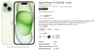 iPhone 15 128 GB voor €691,99 bij Amazon