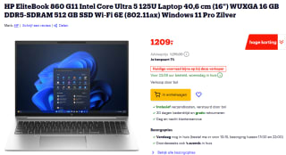 HP EliteBook 860 G11 (9G0H4ET) 16" laptop voor €1209 bij Bol