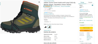 adidas Terrex Snow Hook-and-Loop Cold.rdy Winter Shoes, Zapatillas Unisex Adulto por 27,77€