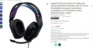 Marca Logitech G335 Auriculares con Cable para Gaming por 39,90€