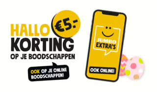 5 euro korting tegen inlevering van 1000 punten bij de Jumbo