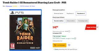 Tomb Raider I-III Remastered Starring Lara Croft voor €14,99 bij Bol
