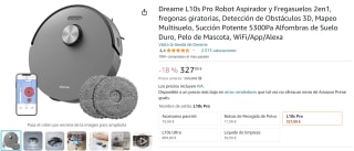 Dreame L10s Pro - Robotstofzuiger met Dweilfunctie voor €327 bij Amazon