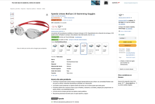 Gafas Speedo natación Unisex Biofuse 2.0 Swimming Goggles por solo 12,41€