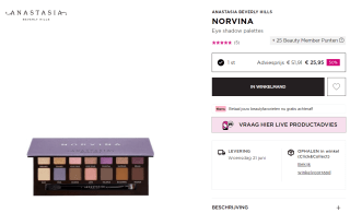 Anastasie Norvina palette met 50% korting bij ICI Paris XL