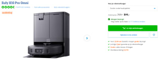 EUFY X10 Pro Omni Robotstofzuiger met dweilfunctie voor €599 bij Coolblue