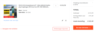 POCO X5 5G Smartphone 6.67" 120Hz voor €222,30 dmv code bij Gshopper