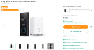 Eufy Black Video Doorbell + Home Base 2 voor €109 bij Art & Craft