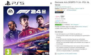 EA Sports F1 24 - PS5 voor €39,95 bij Amazon