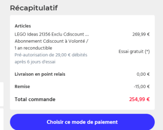 Tot €25 korting op Lego dmv de codes bij Cdiscount