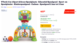VTech 3-in-1 Sport & Scoor Speelplaats voor €40,99 bij Bol