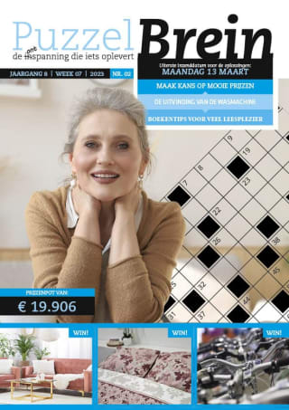 Gratis proefnummer PuzzelBrein Puzzelboek t.w.v. € 12,90