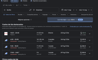 Vuelos Ida y vuelta Sevilla - Estambul desde 123€