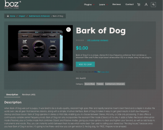 Plugin Vst Boz Digital Bark of Dog 3 Gratis con Bozdigitallabs