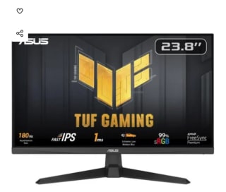 Monitor ASUS TUF Gaming VG249Q3A 23.8" LED Fast IPS FullHD 180Hz FreeSync Premium por 129€