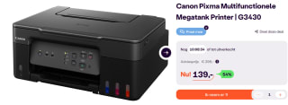 Canon Pixma Multifunctionele Megatank Printer G3430 voor €139 bij iBood