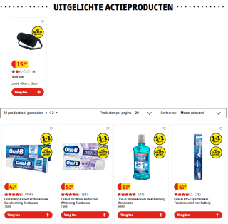 2 gratis sporttassen bij aankoop van 2 Oral-B producten bij Kruidvat
