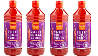4 Botes de Go-Tan, Salsa de Chile, Salsa a base de Chile y Ajo, Sabor Dulce Especiado, Picante Suave, 270 ml por 7.77€