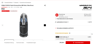 Ninja SLUSHi IJsdrankjes, Slush Puppy en Granita maker voor €293,28 bij de Mediamarkt in Duitsland