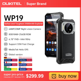 Oukitel-teléfono inteligente WP19 a solo 276,22€
