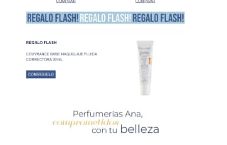 Regalo de crema correctora de 30ml por compras de +49€