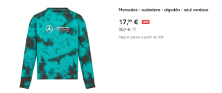 Sudadera para Mujer Mercedes AMG Petronas F1 Tie Dye por 17.99€