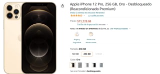 iPhone 12 Pro 256GB Reacondicionado a $12,499 en Bodega Aurrera