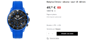 Reloj Ice Chrono de 48 mm por 49.99€