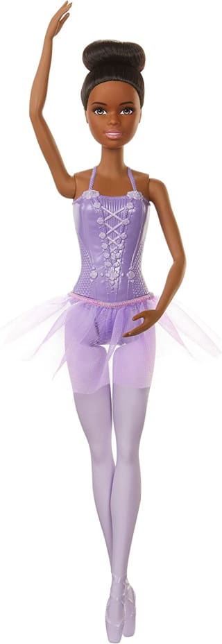 Barbie Profissões, modelo Bailarina Vestido Roxo - R$ 29,99