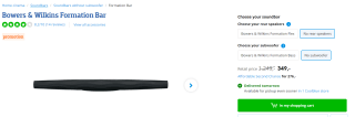 Bowers & Wilkins Formation Bar Soundbar voor €349 bij Coolblue